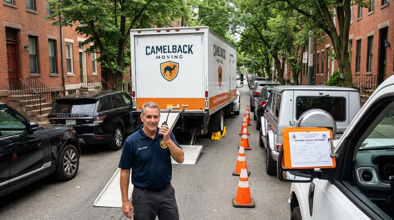 City street loading permit setup in Belchertown, MA